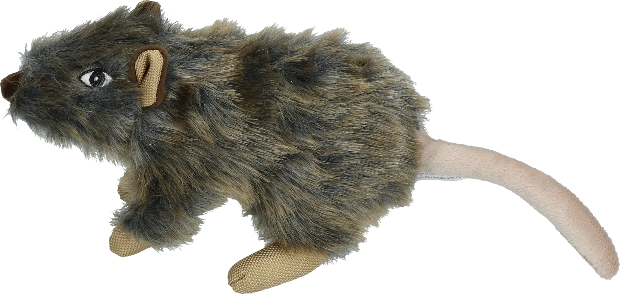 Hundespielzeug Ratte, Plüsch, Quietschie, Wild Life Collection