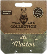 Wild Life Collection Hundespielzeug Marder, Plüsch, mit Tau, mit Quietscher