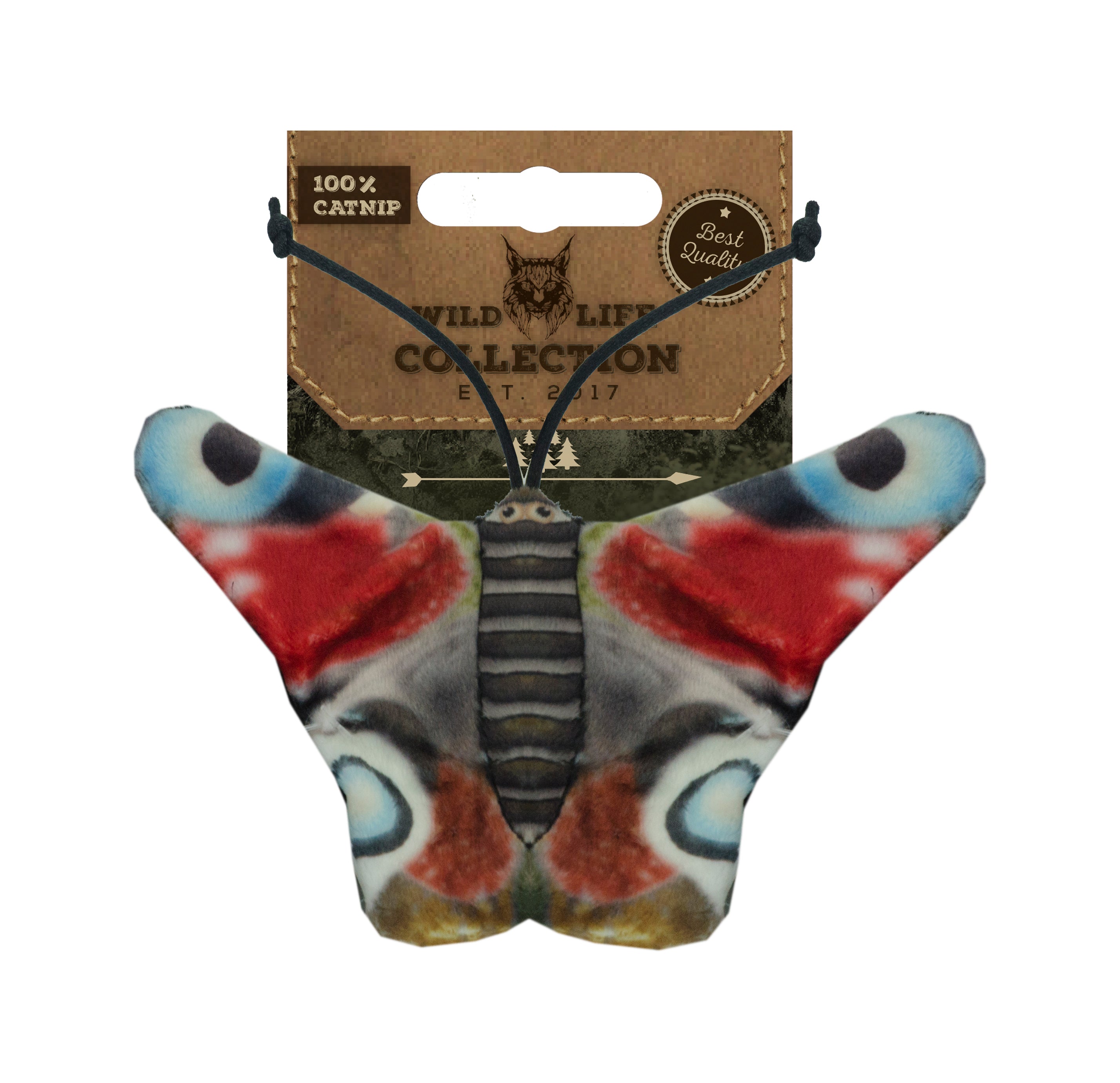 Wild Life Cat Katzenspielzeug Tagpfauenauge, Katzenminze