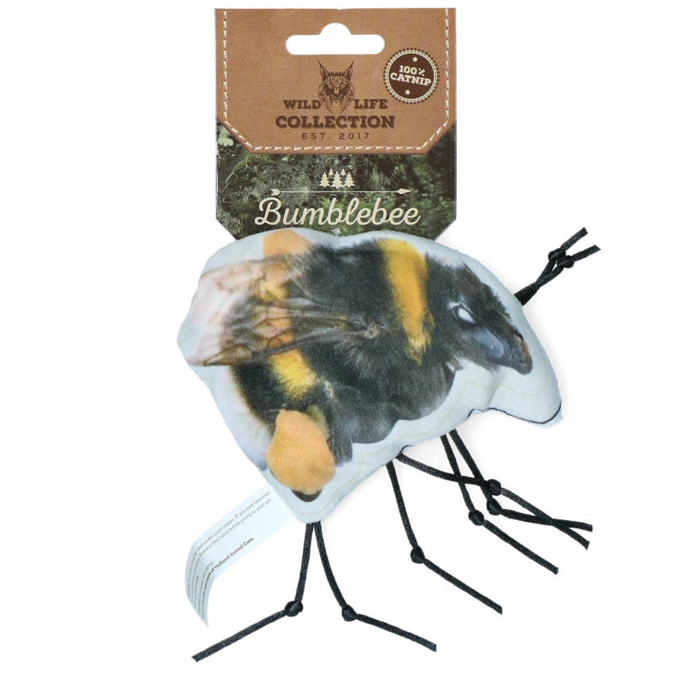 Katzenspielzeug Hummel, weiches Fell, Katzenminze