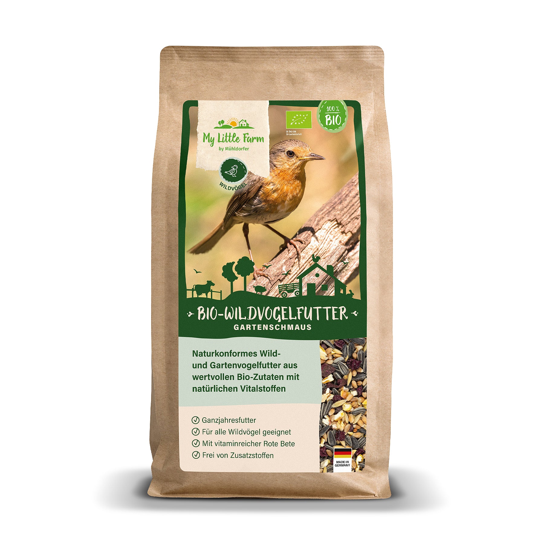 My Little Farm - Bio-Wildvogelfutter Gartenschmaus 2 kg