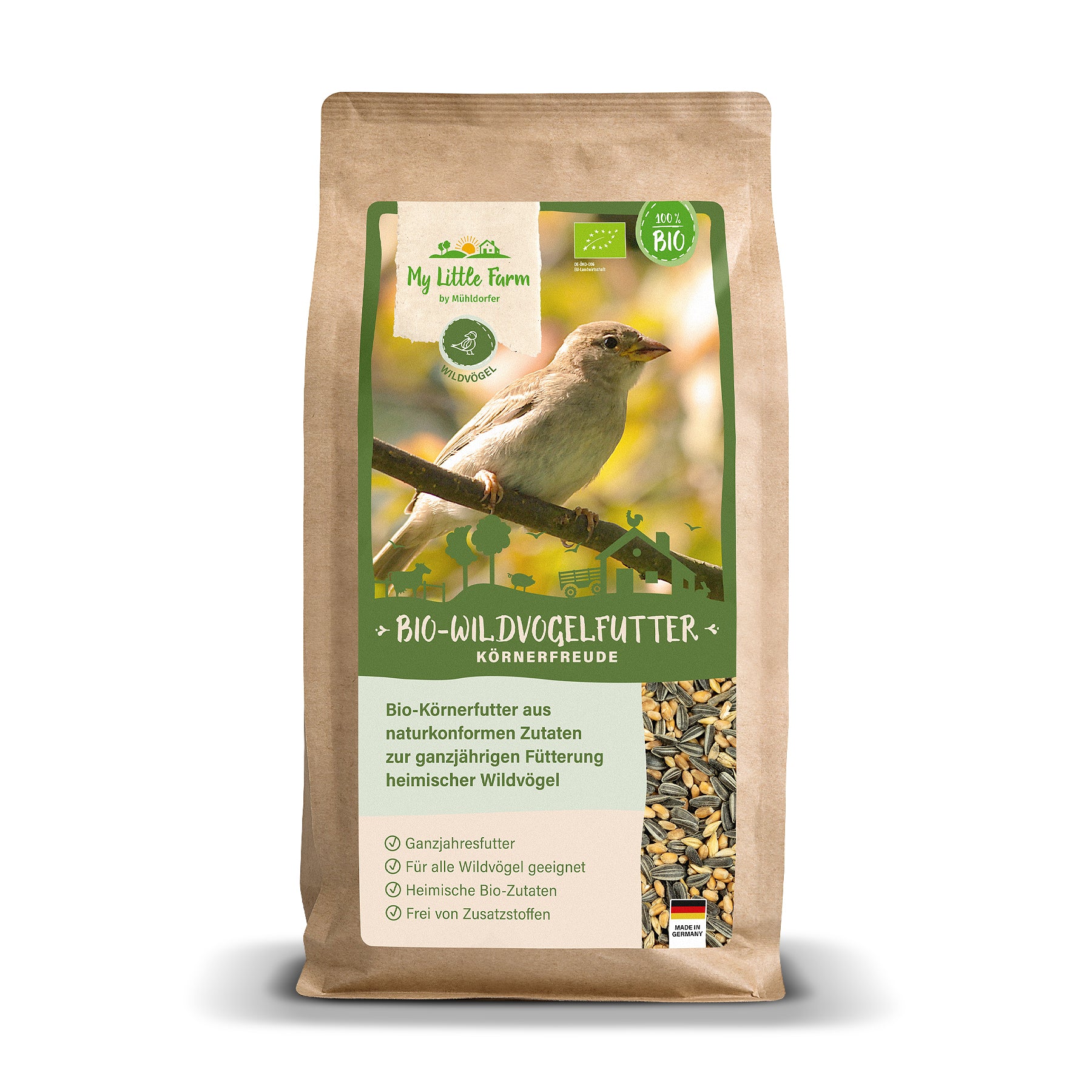 My Little Farm - Bio-Wildvogelfutter Körnerfreude 2 kg
