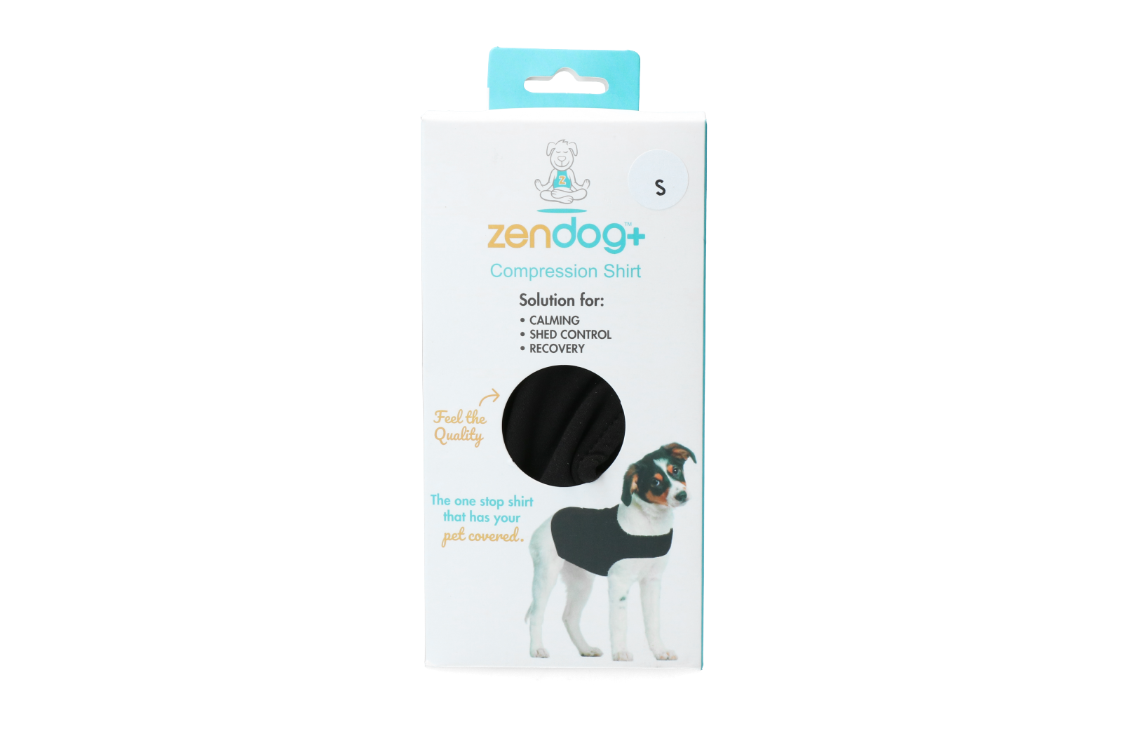 ZenDog Kompressionsshirt für Hunde, Größe S, Brustumfang 30–41 cm, 9–13,5 kg