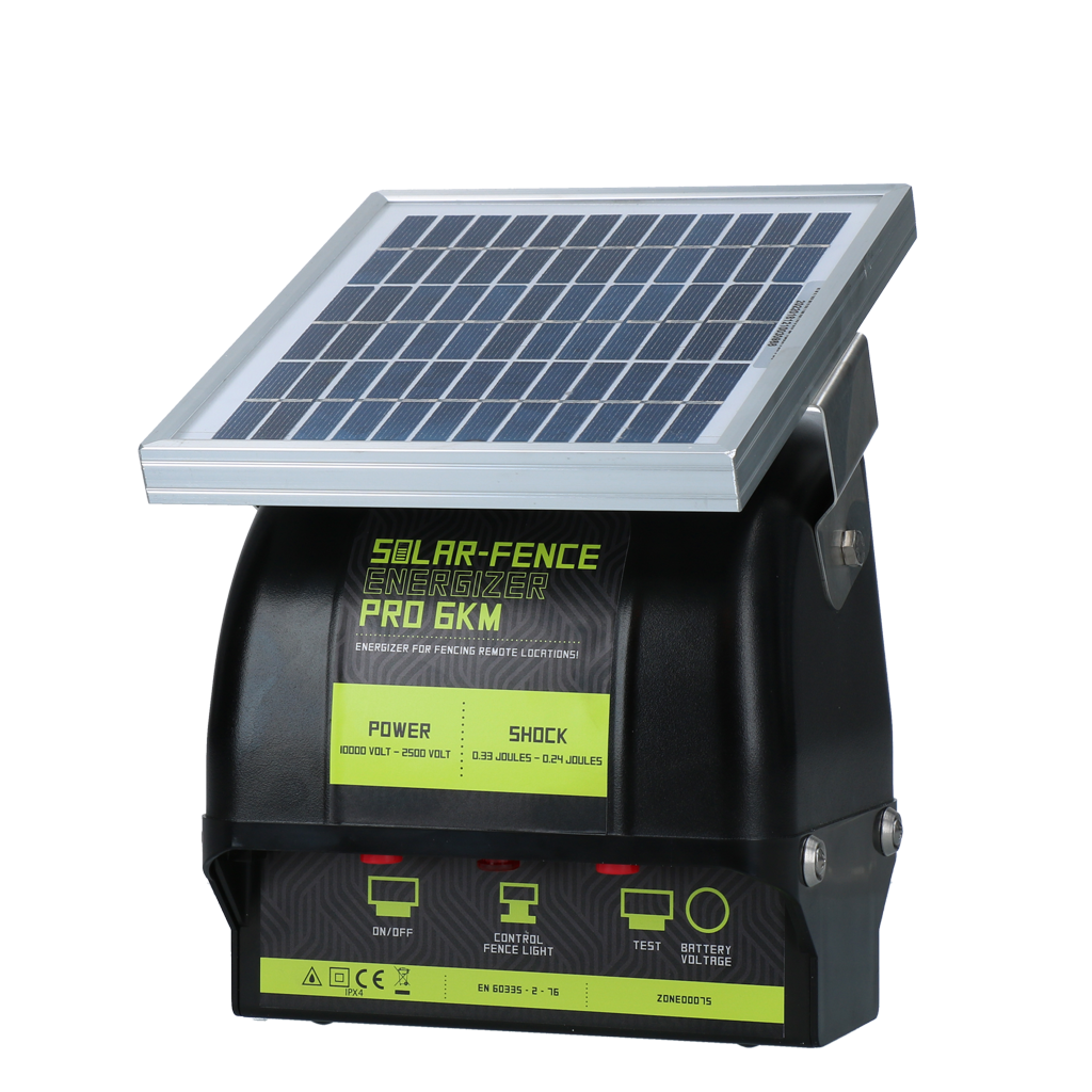 ZoneGuard Weidezaungerät, solarbetrieben, Pro, 6 km