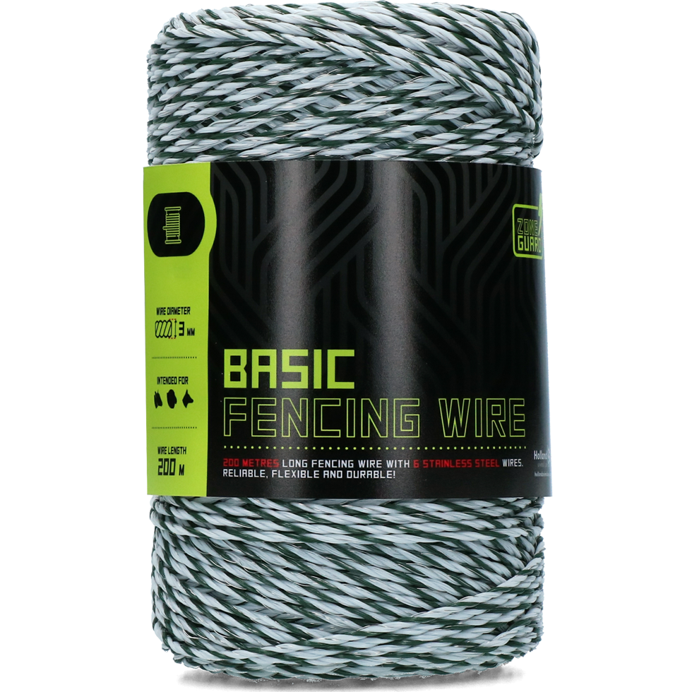 ZoneGuard Basic Zaundraht, Edelstahl, Ø 3 mm, 200 m