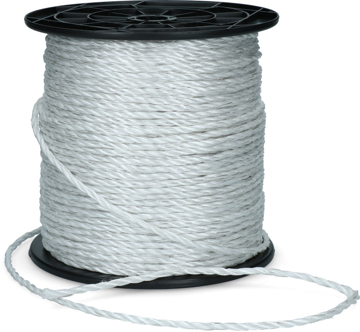 ZoneGuard Zaunseil, Ø 6 mm, weiß, 200 m