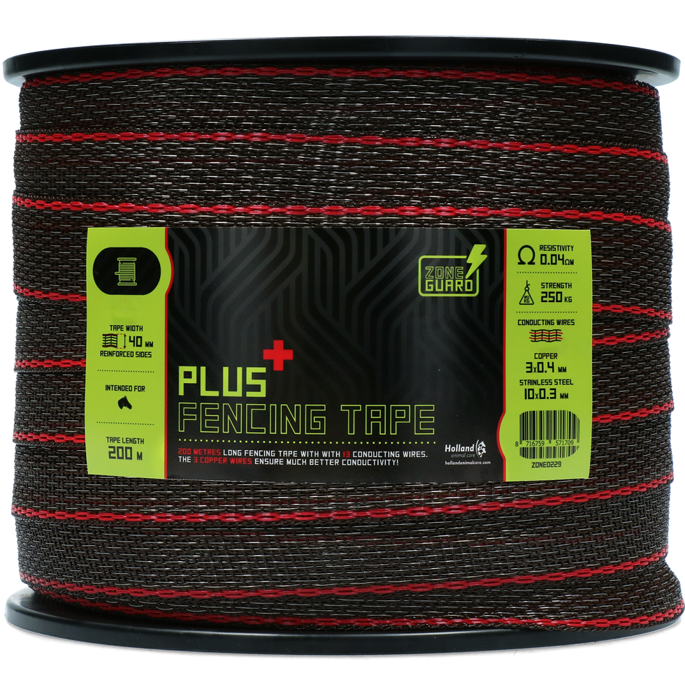 ZoneGuard Zaunband, 40 mm, braun, 200 m