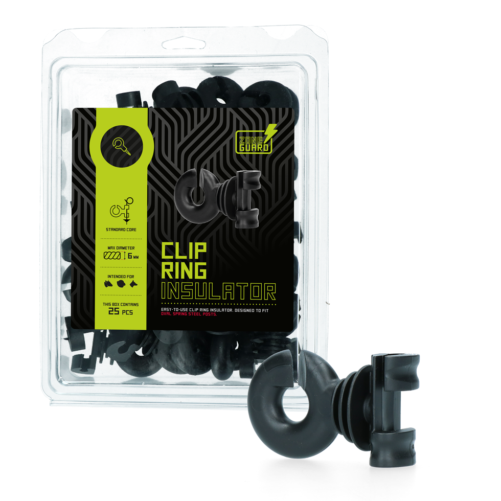 ZoneGuard Clip-Ringisolator, 6 mm, 25 Stk