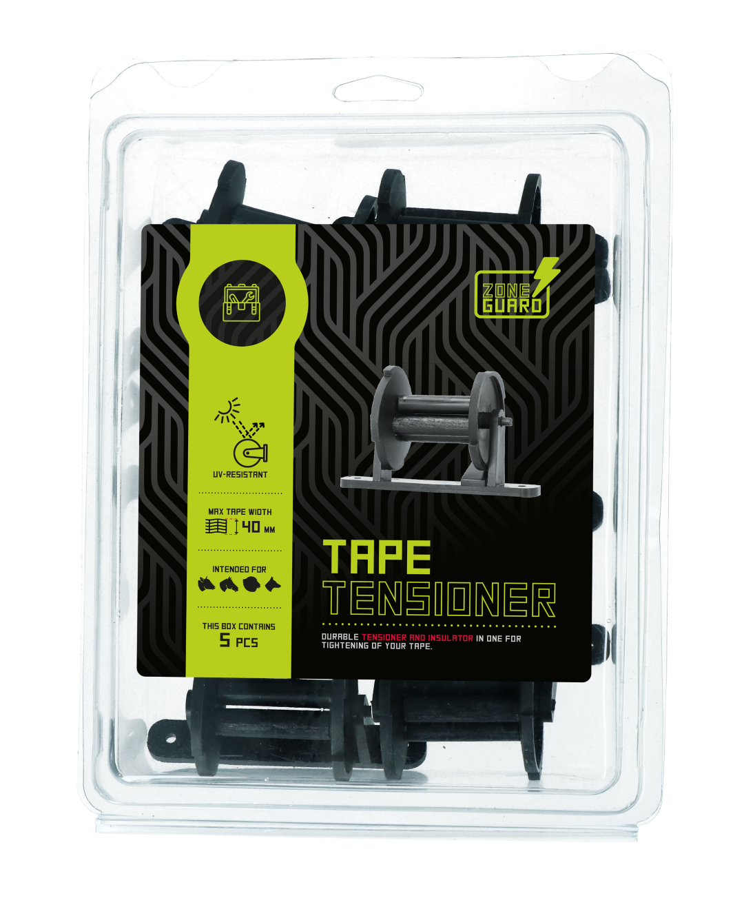 ZoneGuard Breitbandspanner und Isolator, 40 mm, 5 Stk