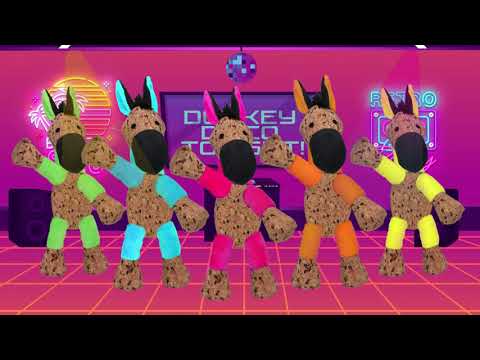 Retro Dog Hundespielzeug Donkey, Gelb, mit Quietscher, Größe M, 26 x 33 cm