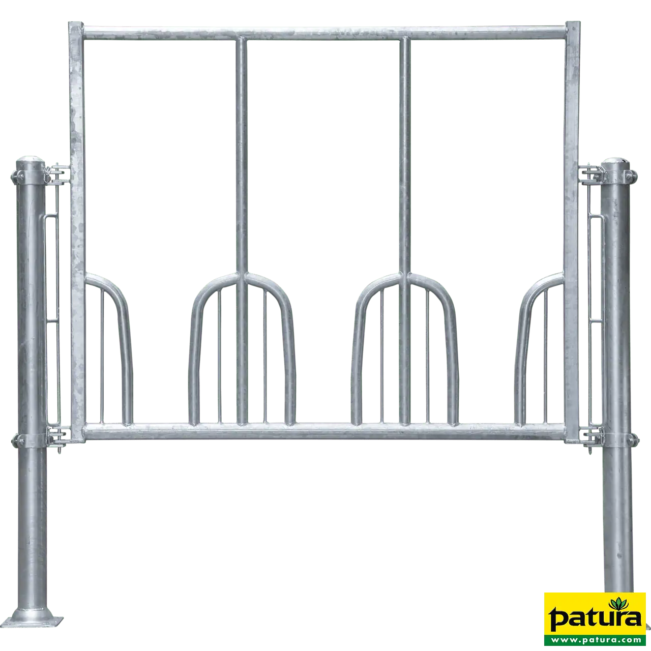 Universal-Fressgitter L= 273 cm 4 Fressplätze für Großballenraufe