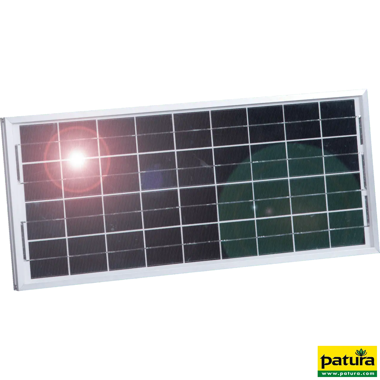 Solarmodul, 15 W, polykristallin, mit Universalhalter, integrierter Laderegler