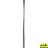 Pfosten, Ø 102 mm, 2,15 m, Wanddicke 4,0 mm, Bodenplatte 200 x 200 x 5 mm, für Sauberkeitsschicht