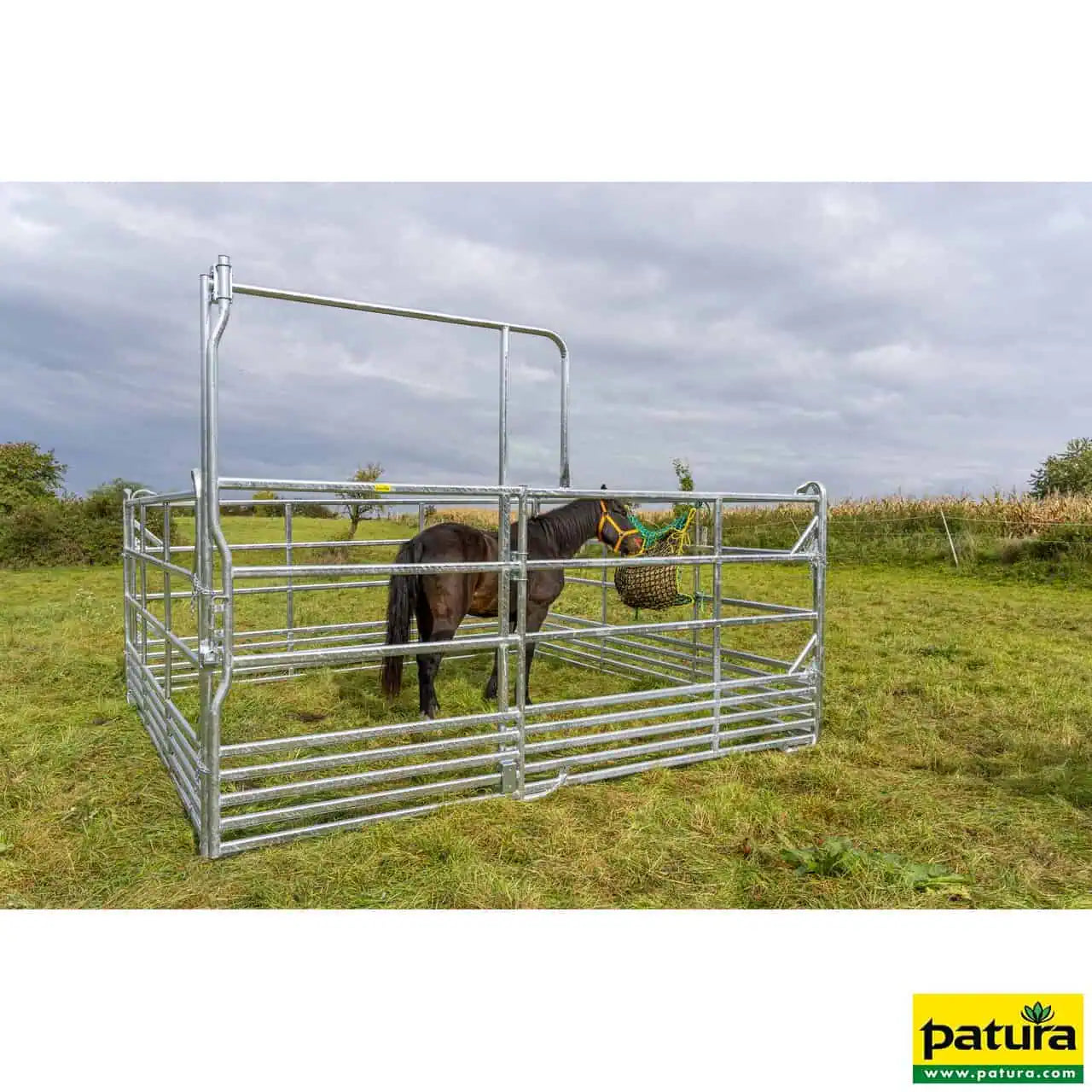 Sicherheits-Pferde-Panel mit Schiebetor 3,60 m, Höhe 2,50 m