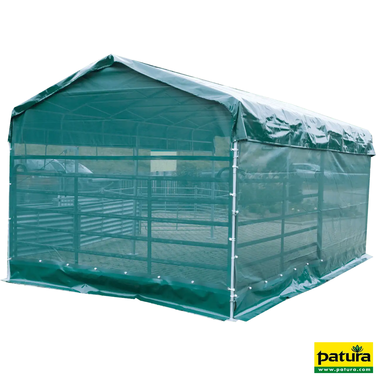 Windschutznetz für Panel-Dach 6 x 3,6 m Seitenteil L = 6 m