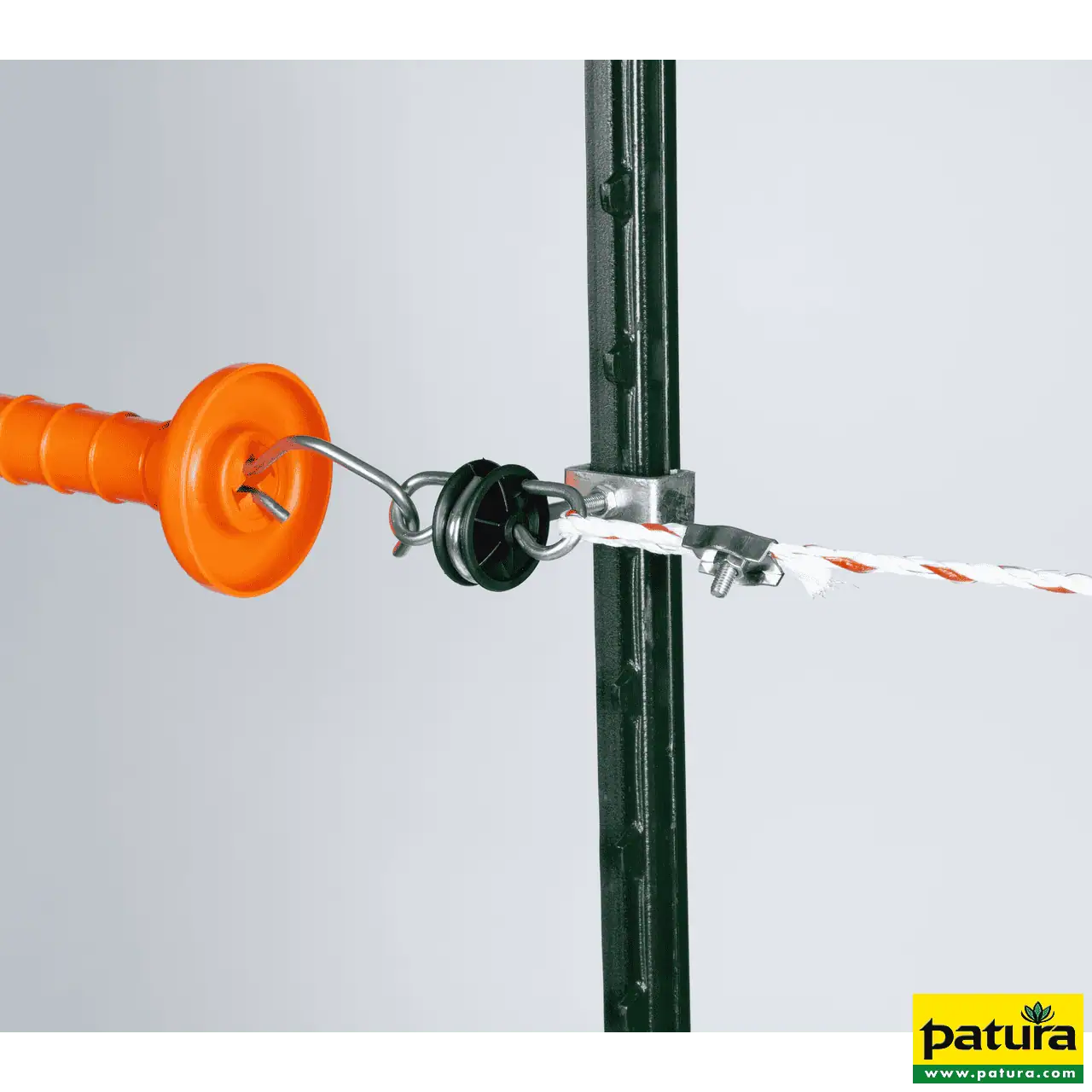 Torgriffisolator für T-Pfosten, Edelstahl, 4 Stk