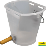 Nuckel-Tränkeeimer 9l transparent kpl. mit Sauger hart und Kugelventil