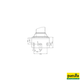 Pfosten, Ø 102 mm, 1,65 m, Wanddicke 4,0 mm, abgewinkelte Bodenplatte 200 x 200 x 8 mm