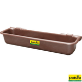 Kunststoff-Langtrog, 120 l, zum Einhängen in Rohre bis 2", braun, 160 x 51 x 28 cm