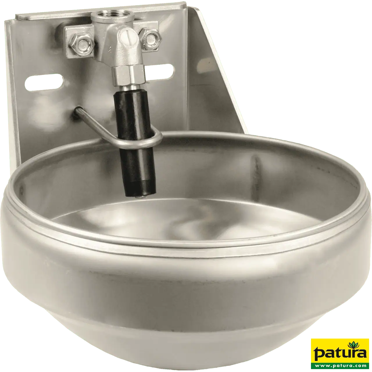 Edelstahl-Rohrventilbecken Mod. 1220 komplett aus Edelstahl, 3/4" Ventil