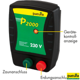 P2000, Weidezaun-Gerät für 230 V Netzanschluss