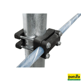 Kreuzklemme flexibles Nackenseil für Pfosten d= 76 mm