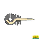 Ringisolator mit durchgehender Stütze, Holzgewinde (25 Stück / Pack)