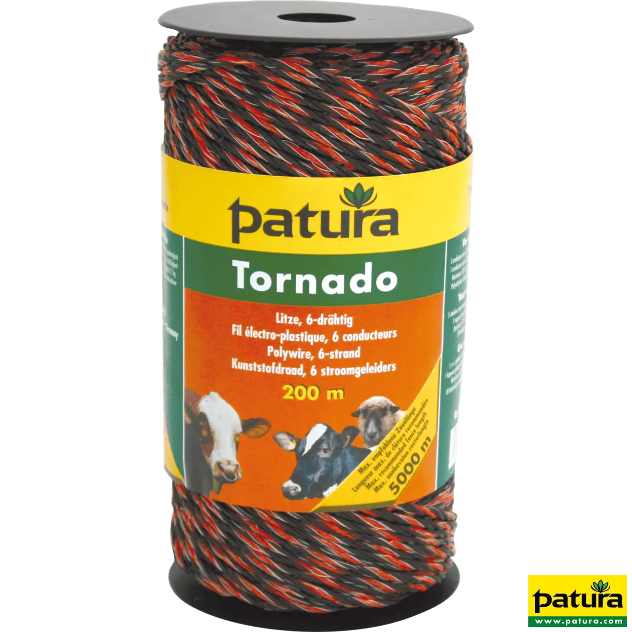 Tornado Litze, 200 m Rolle, braun-orange 5 Niro 0,20 mm, 1 Cu 0,30 mm