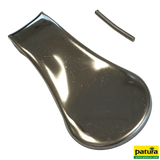 Zunge, Edelstahl, mit Kerbstift, für Zungenbecken Ref. 380107/380113, 16 x 7,5 x 2 cm