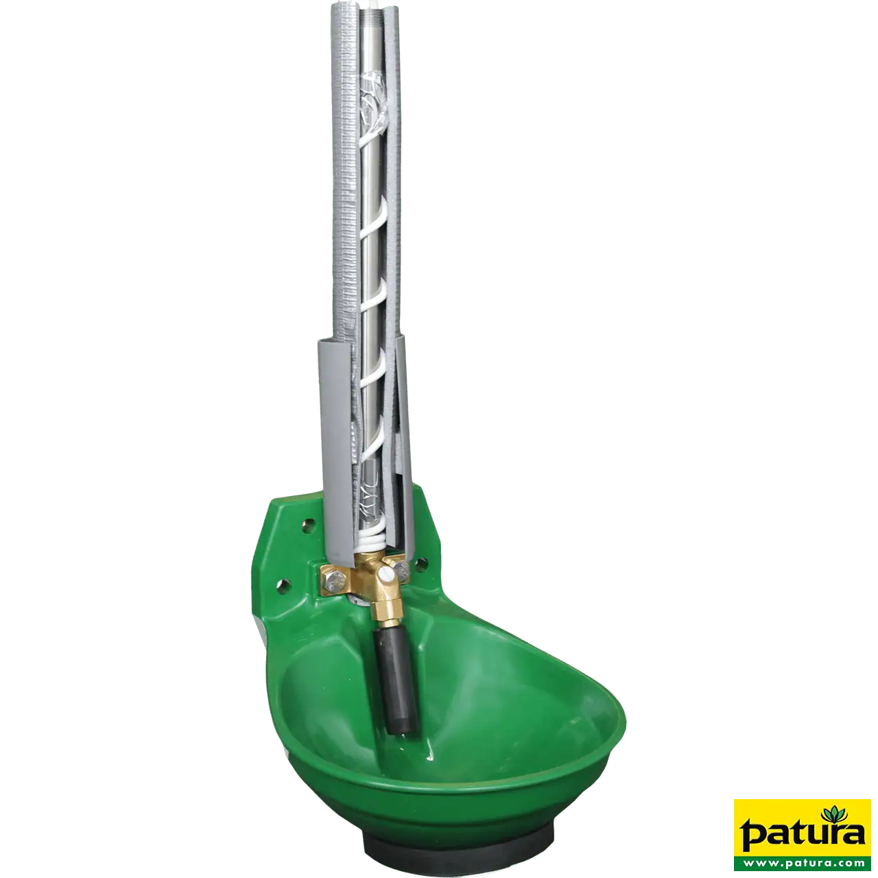 Rohrventil-Becken Mod. 12P-HK, heizbar mit 3/4" Messingventil