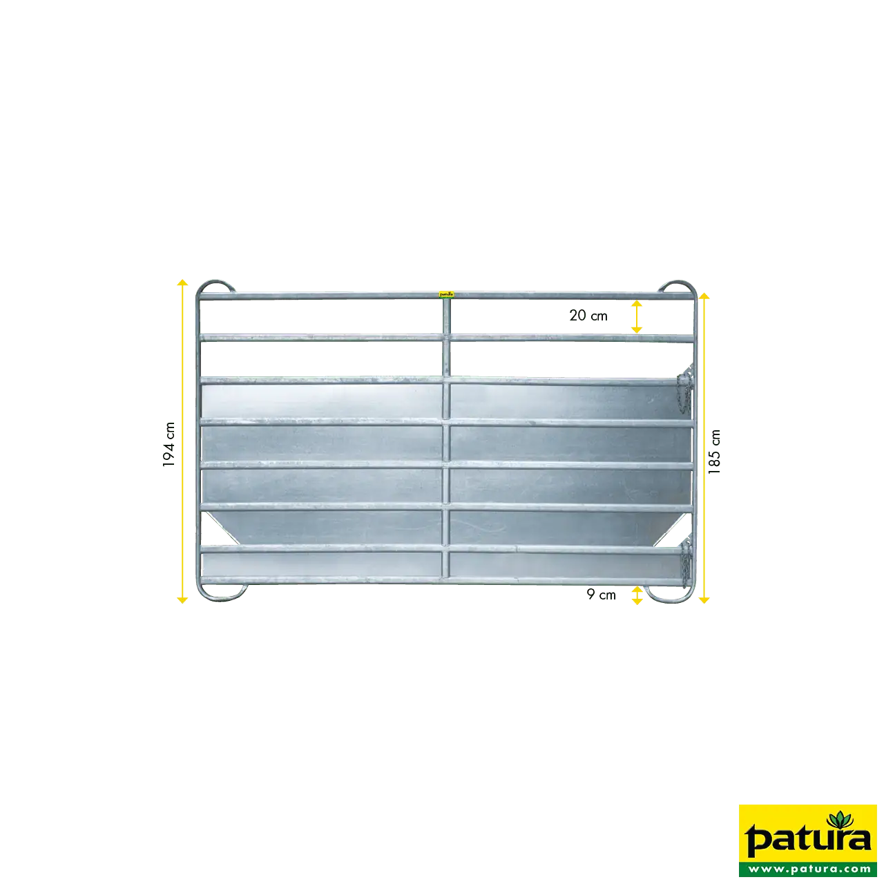 Panel-8 Plus 2,40 m mit Blechverkleidung