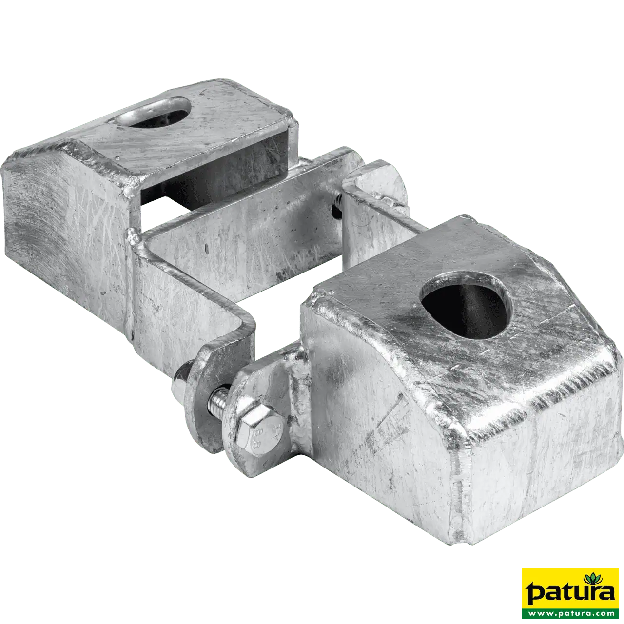 Schelle Quadrat 90 mm, 2 Riegelhalter TS, parallel