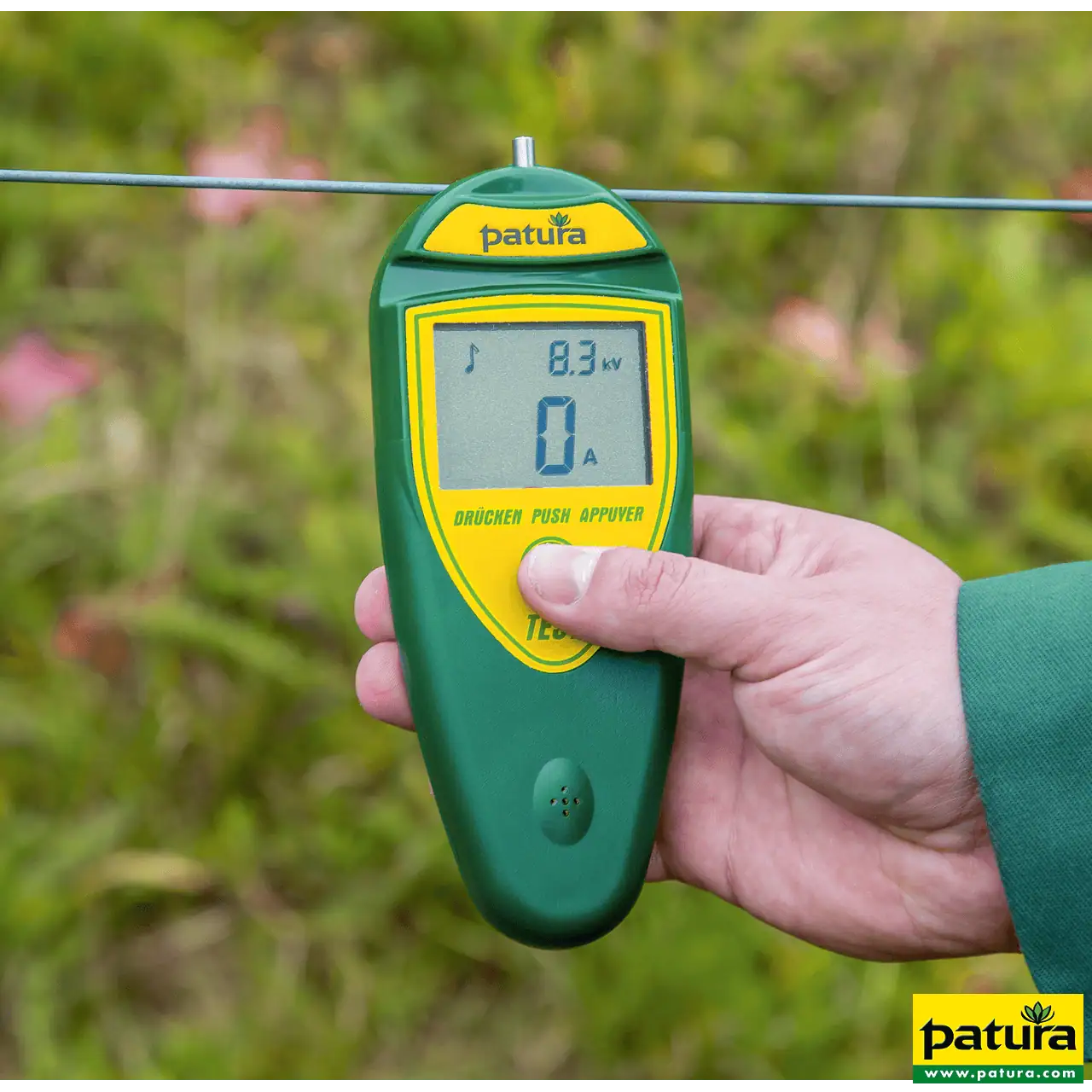 Zaun-Kompass, Digital-Voltmeter mit Amperemeter, LCD-Anzeige, für Elektrozaun