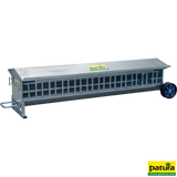Lämmer-Futterautomat, 2,44 m, fahrbar, 240 l, mit Dach, verzinkt
