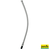 Flexibler Anschluss-Schlauch, Edelstahl-Drahtumflechtung, 600 mm, IG/IG 1/2", 2 Gummidichtungen