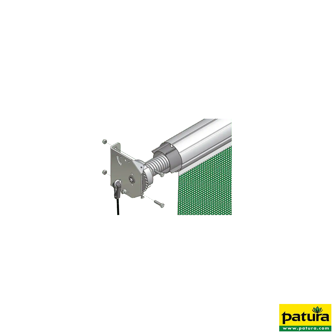 Patura Windschutz-Zugrollo Breite 6,00 m