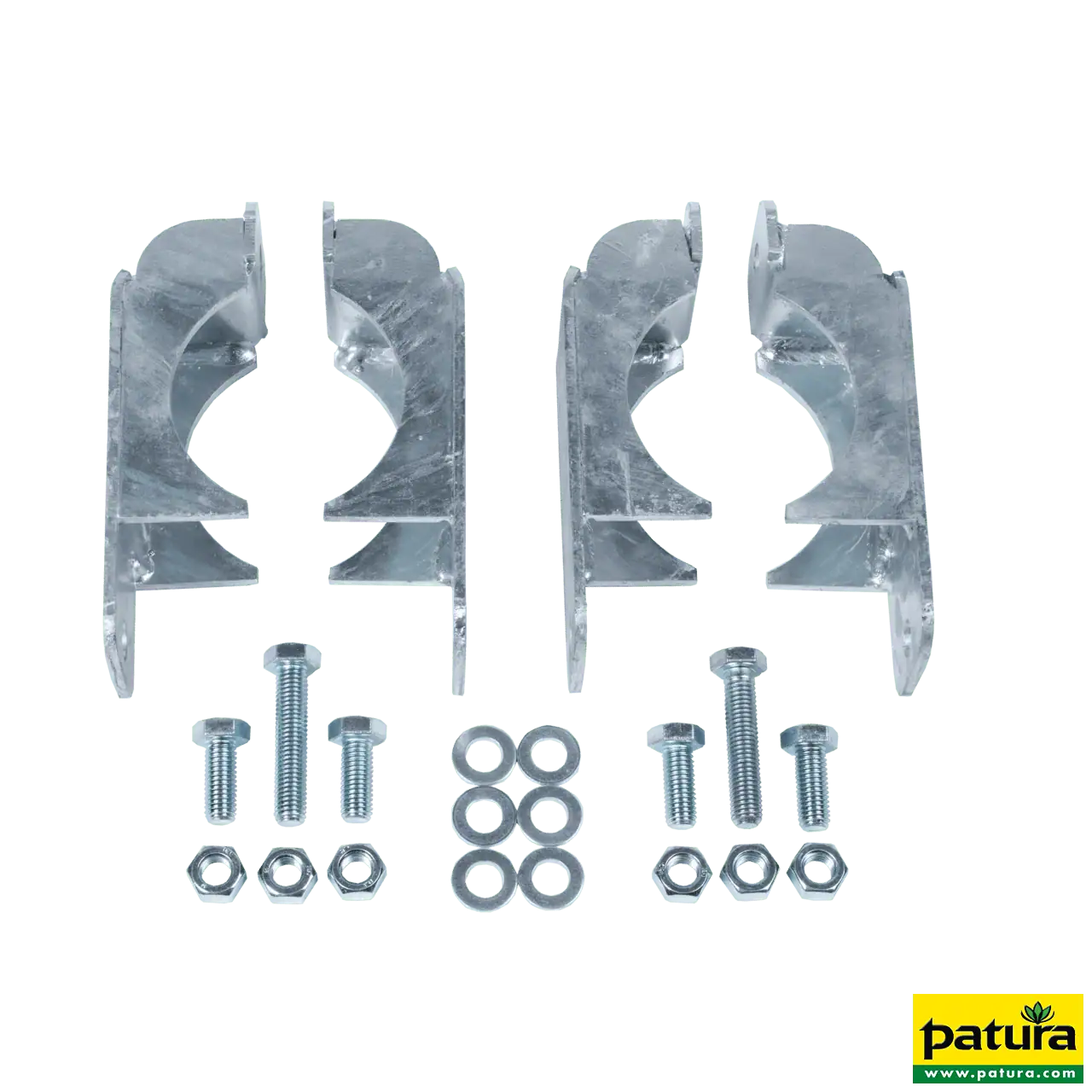 Halter für Schwingbürste MINI für Rundpfosten d= 102 mm