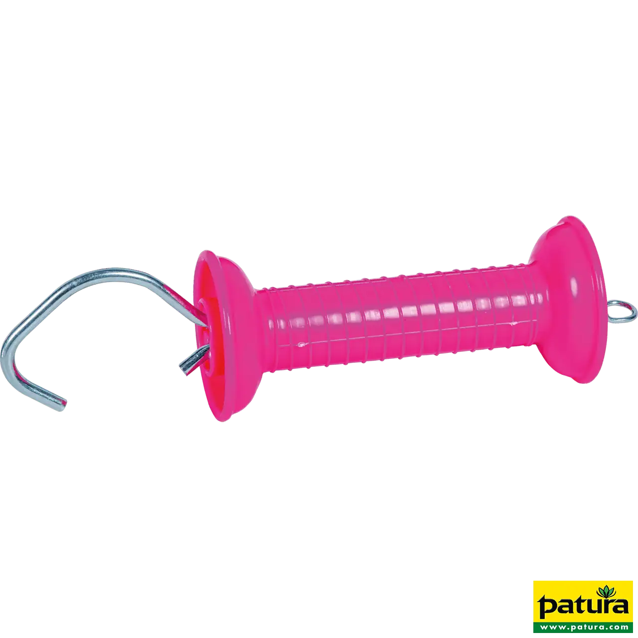 Torgriff mit Zugfeder, Haken, pink