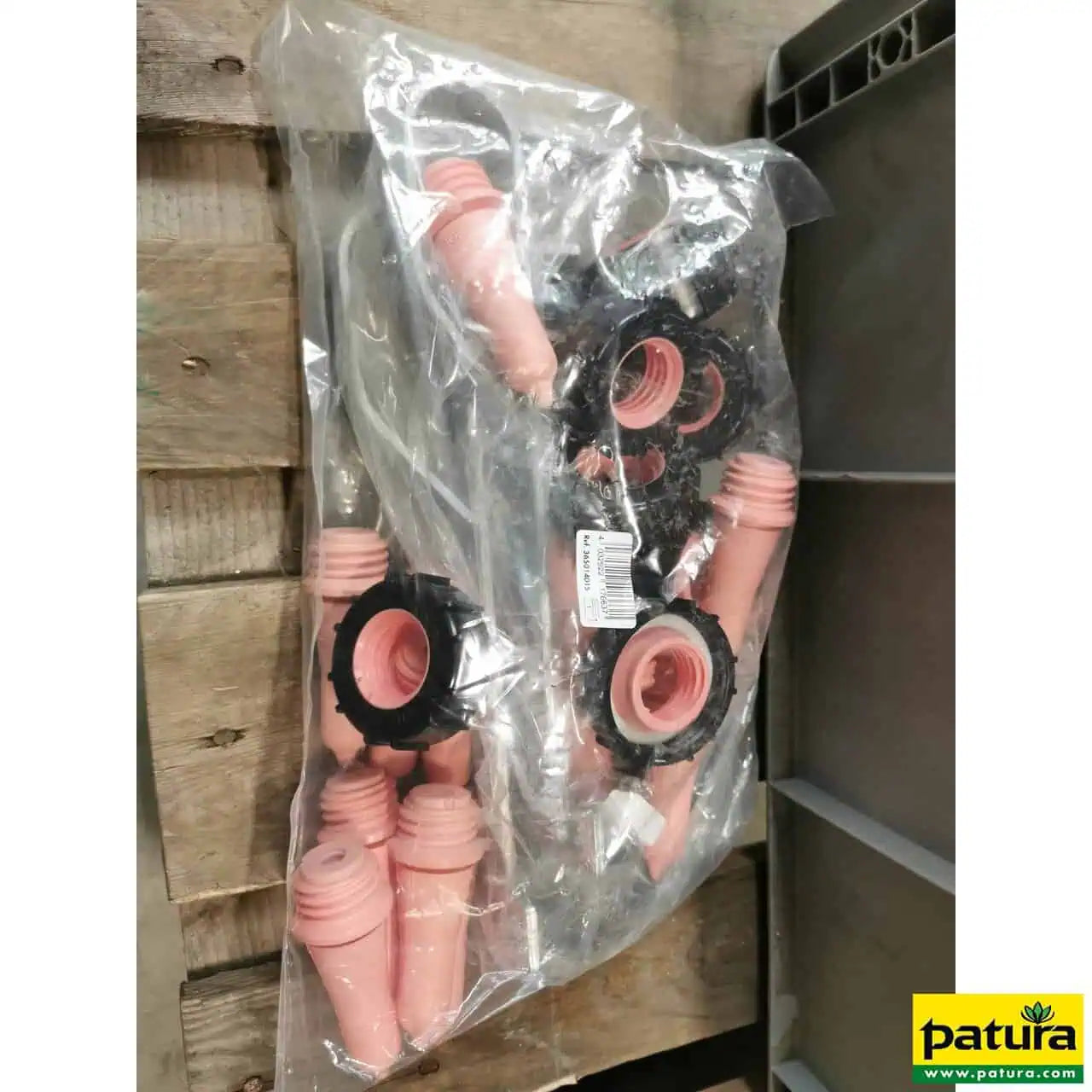Kälbertränke, 12 Nuckel halbrund, mit Zubehörbeutel