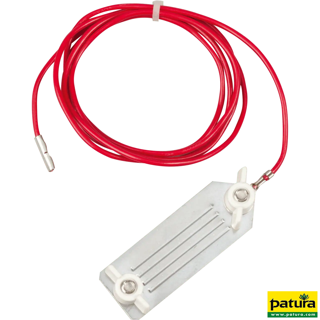 Zaunanschlußkabel B-Band Edelstahlklemmplatten 40mm, 3 mm Stift
