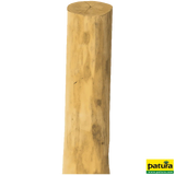 Robinienpfahl, rund, geschliffen, gehobelt, gefast, 4-fach gespitzt, 2500 mm, Ø 16–18 cm