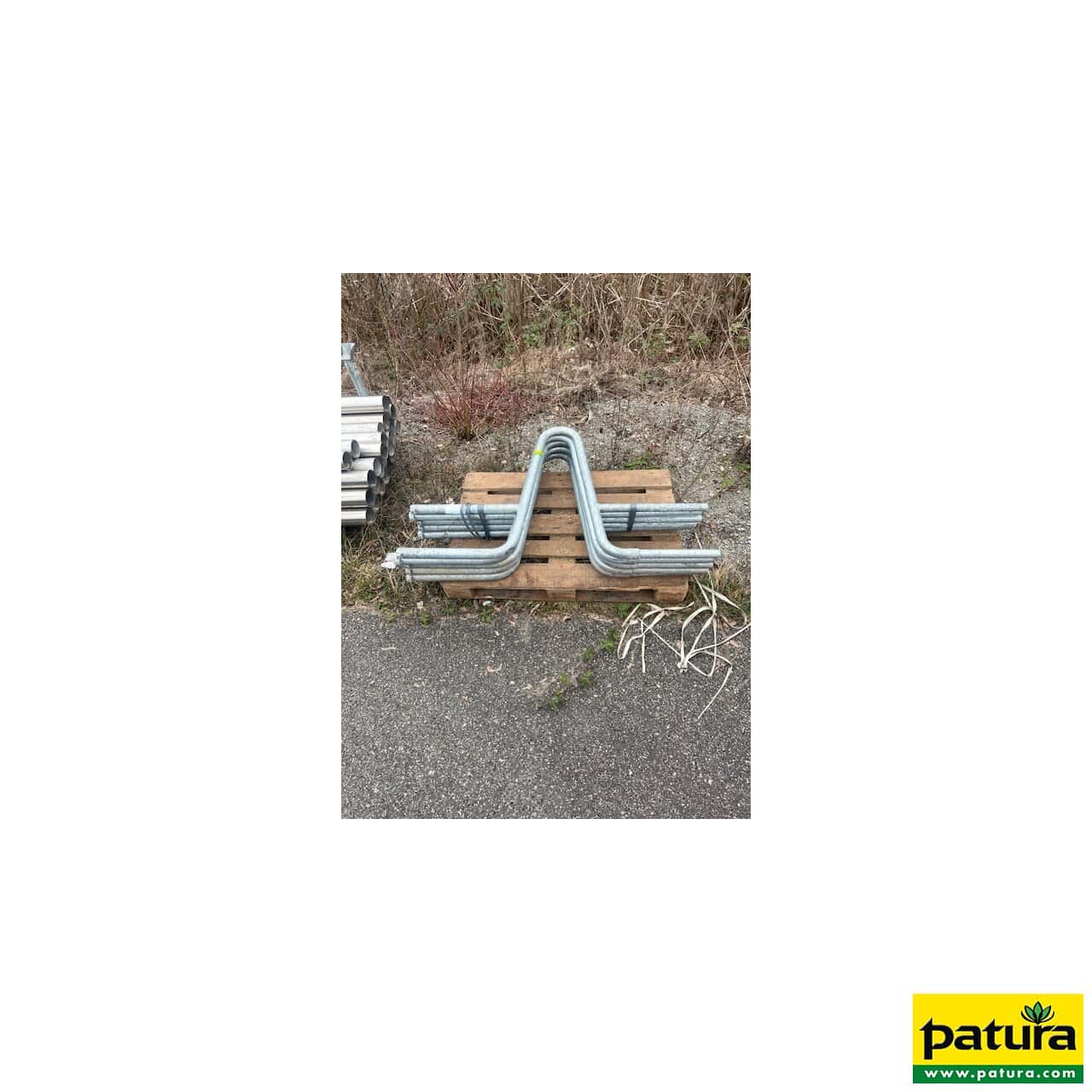 Nackenbügel für Fressliegebox, alte Ausführung, Ø 48,3 mm / 38 mm, Breite 1,10–1,25 m