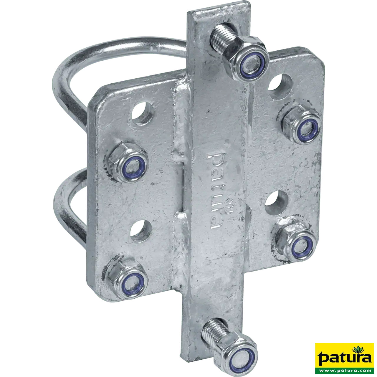 Adapter für Riegelverschluss Weidetor an Pfosten d= 76 mm