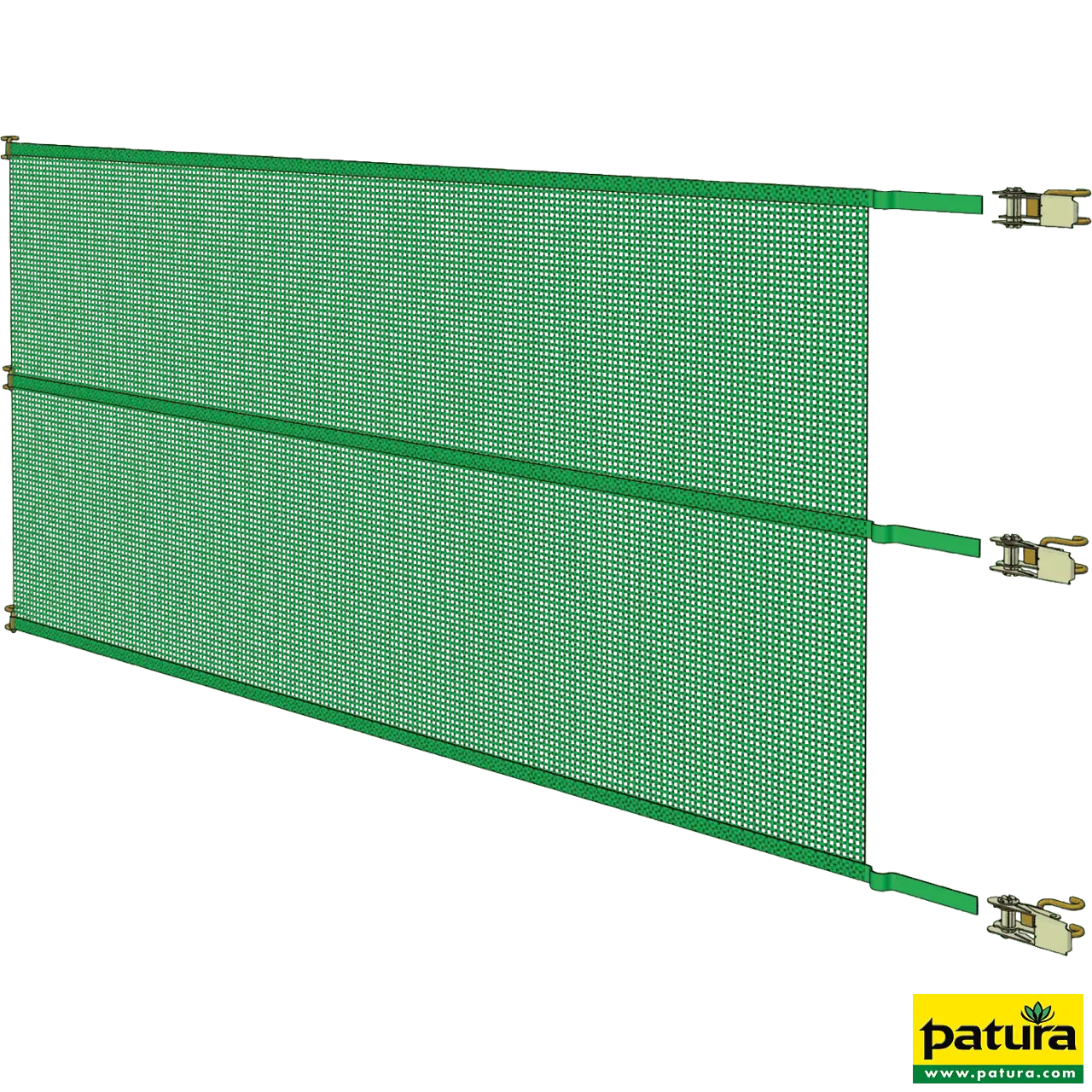 Windschutz-Spannpanel, windbrechendes Netz, Höhe 2,00 m, Breite 8,00 m