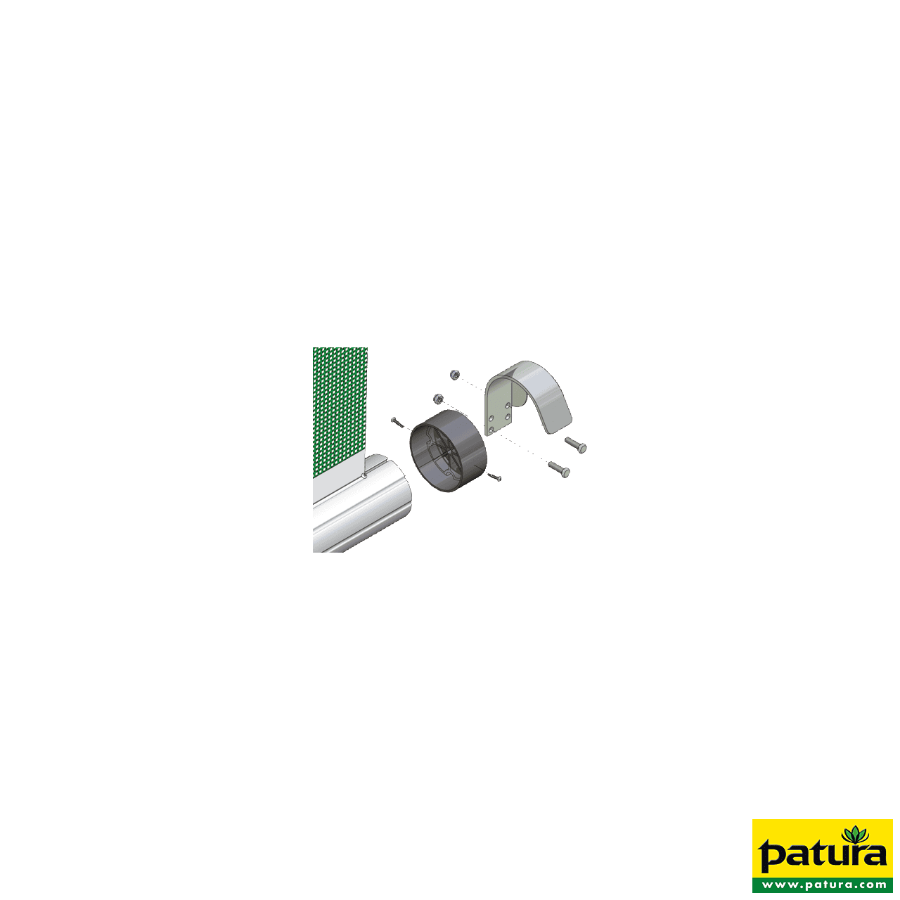 Patura Windschutz-Zugrollo Breite 4,00 m