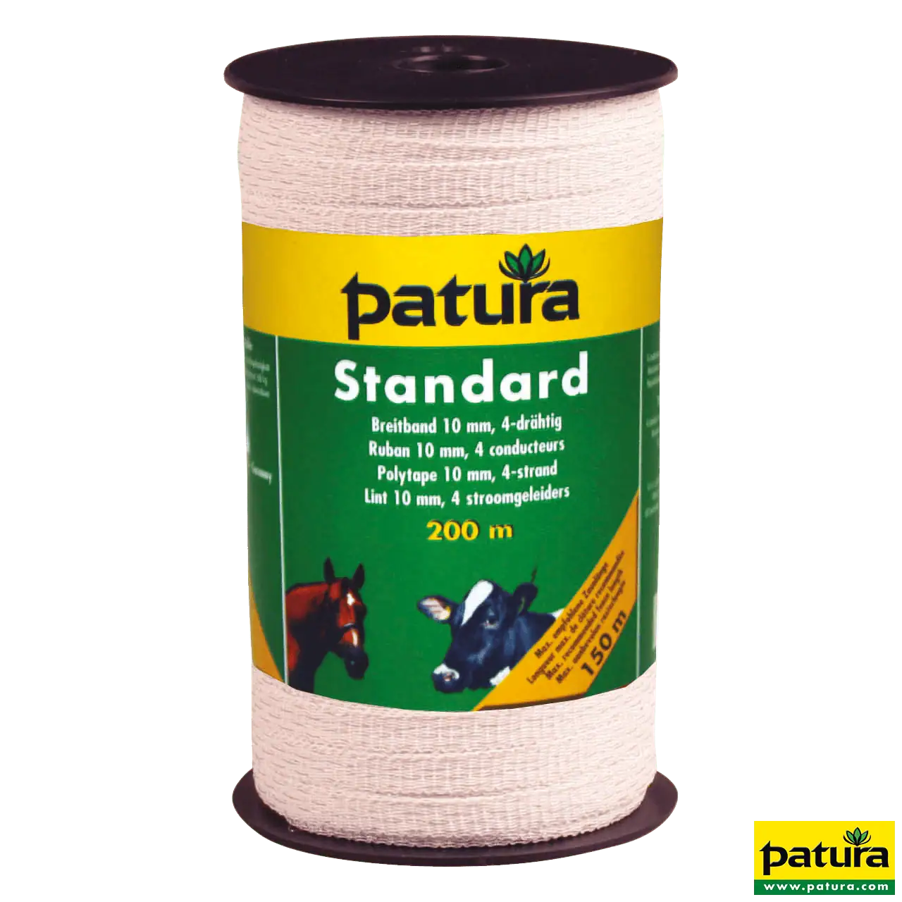 Standard Breitband 10mm, 200 m Rolle 4 Niro 0,16mm, weiss
