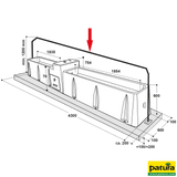 Thermo-Tränkwanne Mod. 6543 Länge 4.3 m, Maxiflow-Schwimmerventil