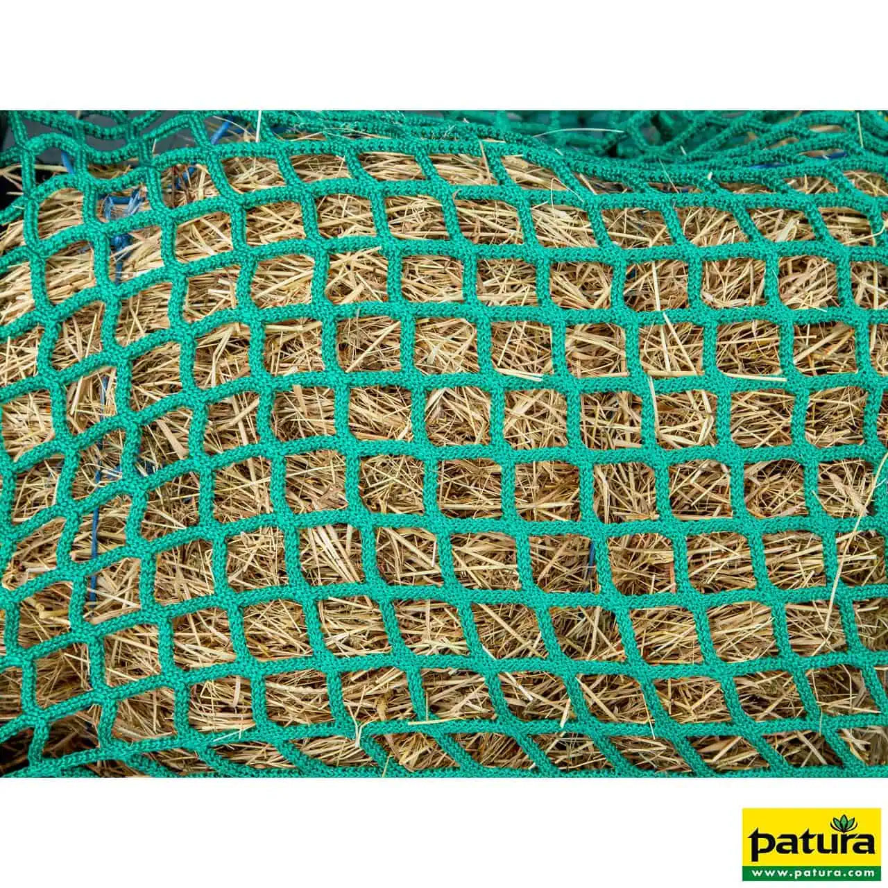 Futtersparnetz, 4,50 x 4,50 m, Maschenweite 4,5 cm, mit Gummispannseil und Schraubgliedern