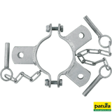 Schelle d=102 mm, 3 Halter, mittig, vz