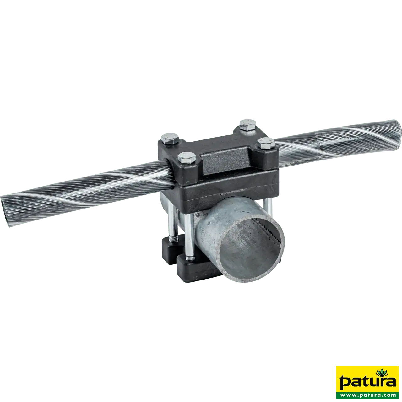 Kreuzklemme flexibles Nackenseil auf Rohr mit d= 60 mm